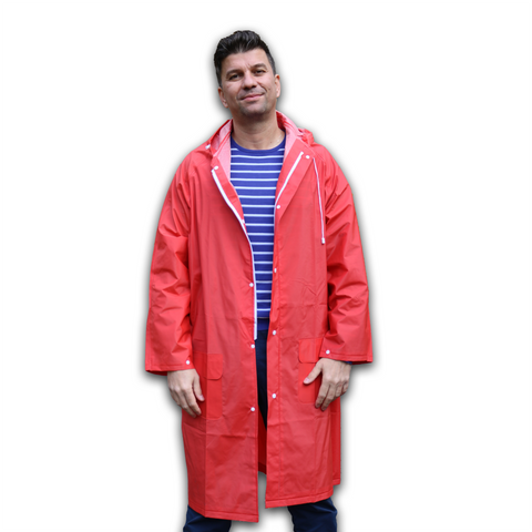 Pelerina de Ploaie - Model Easy Fit - Rosu - BSP Guard
