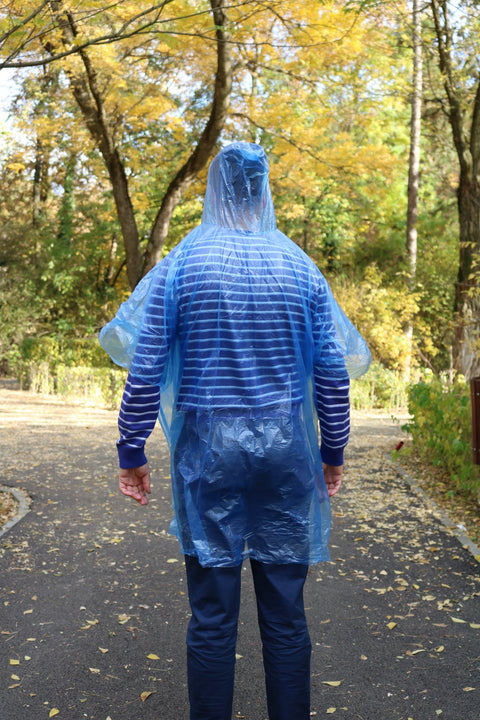 Pelerina de Ploaie - Model Poncho - Albastru - BSP Guard