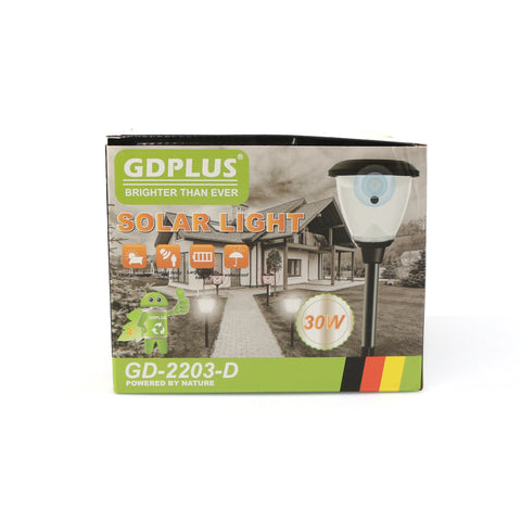 Lampa solara GDPLUS cu LED pentru gradina cu senzor de miscare 30W GD-2203-D