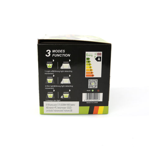 Lampa solara GDPLUS pentru gradina cu senzor de miscare 30W GD-2204-B